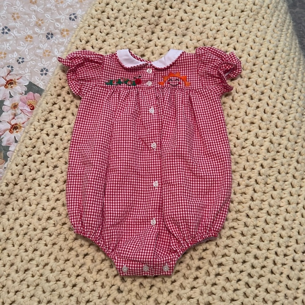 TPP Caterpillar Embroidered Bubble Onesie